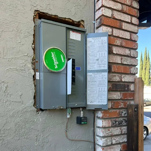 Exterior electrical service panel