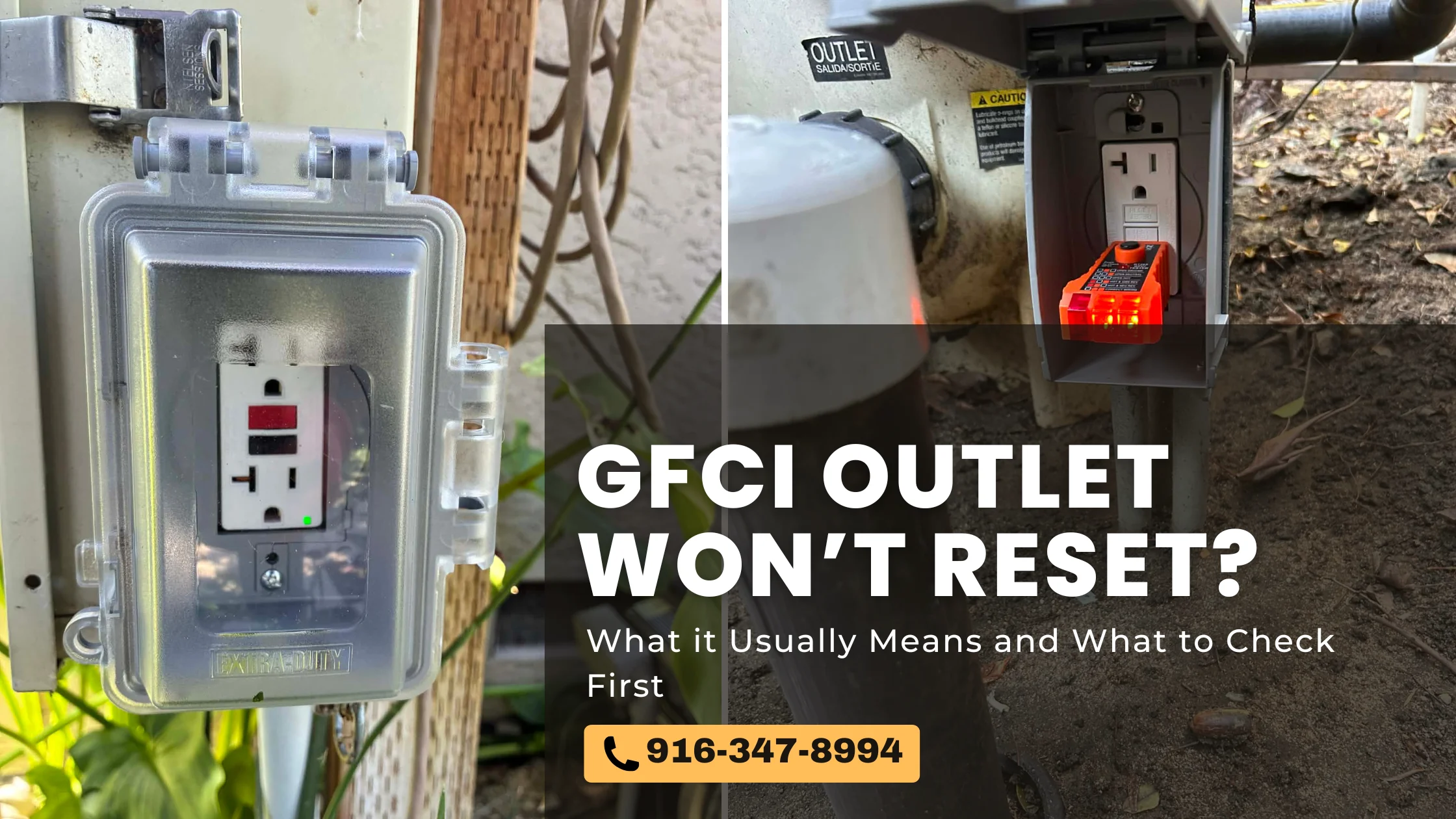 gfci outlet won’t reset